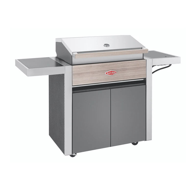 BeefEater 1500 Series - 4 Burner BBQ & Side Burner Trolley