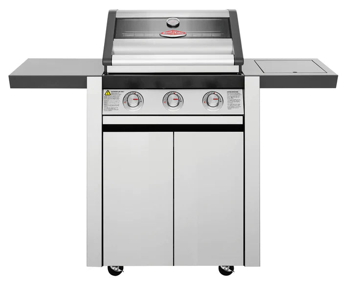 BeefEater 1600S Series - 3 Burner BBQ & Side Burner Trolley