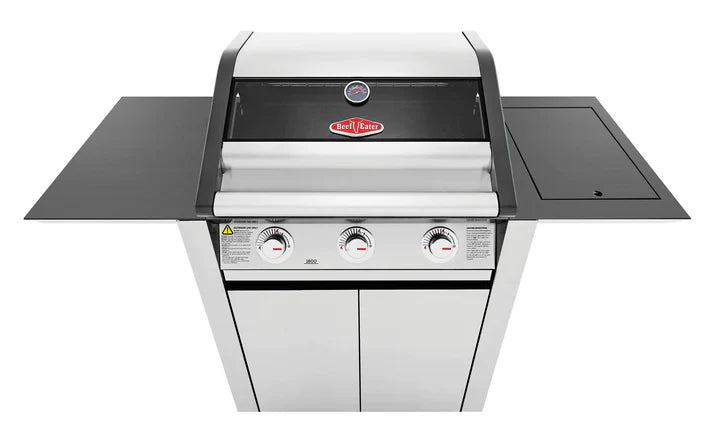 BeefEater 1600S Series - 3 Burner BBQ & Side Burner Trolley